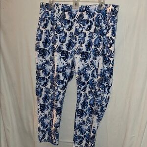 Terra & Sky Blue and White Leggings